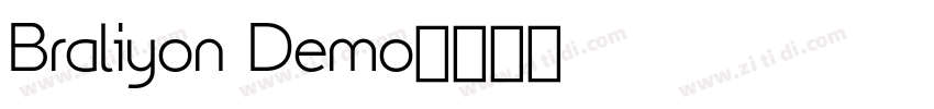 Braliyon Demo字体转换